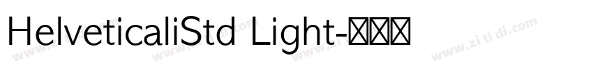 HelveticaliStd Light字体转换
